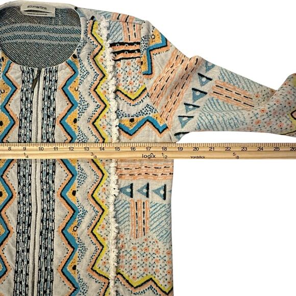 Aldomartins Jacquard Artisan Knit Statement Jacket US 10/EU 44 MadeinBarcelona - Picture 6 of 10